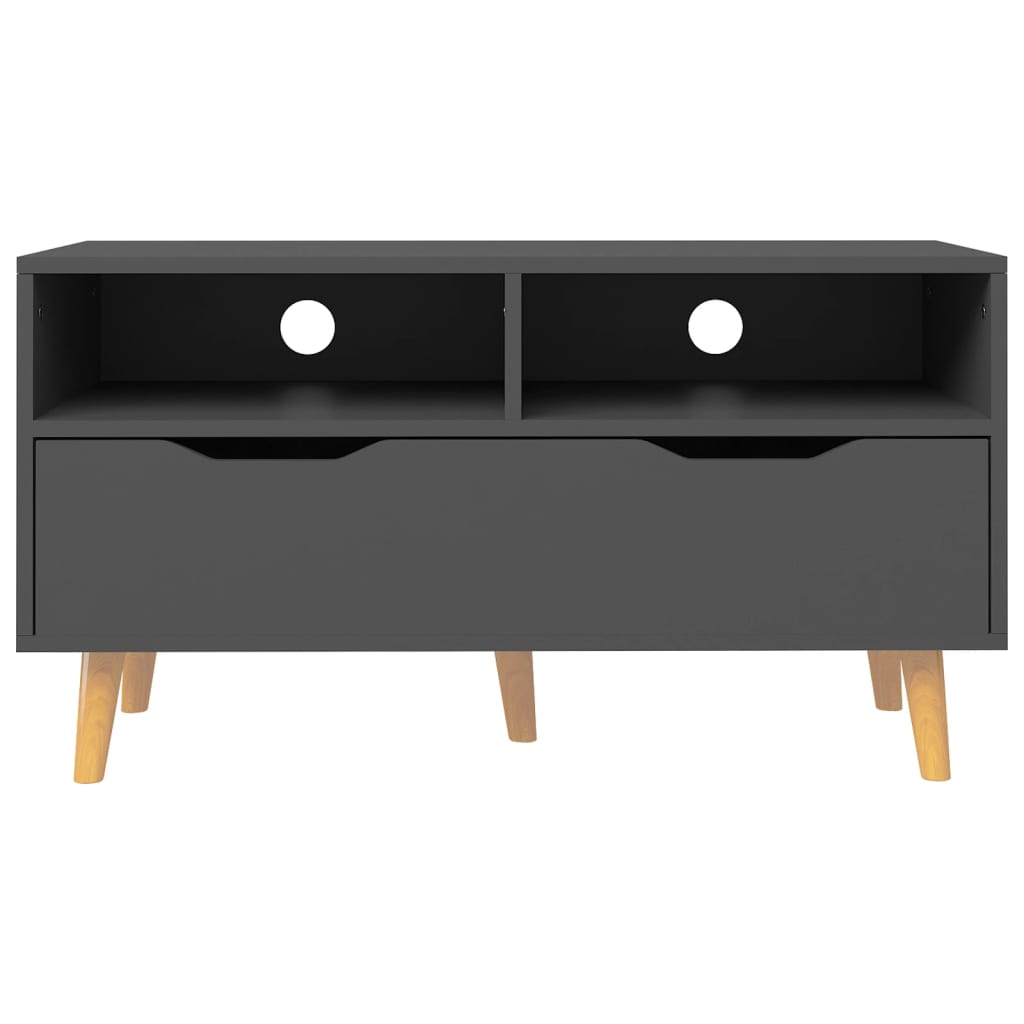 vidaXL Meuble TV Gris 90x40x48,5 cm Bois d'ingénierie