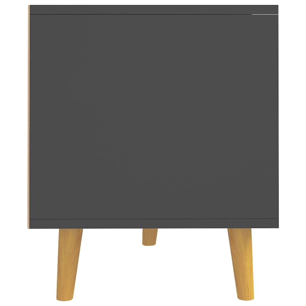 vidaXL Meuble TV Gris 90x40x48,5 cm Bois d'ingénierie