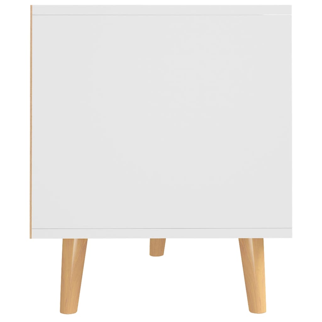 Meuble TV vidaXL blanc et chêne Sonoma 90x40x48,5 cm en bois d'ingénierie