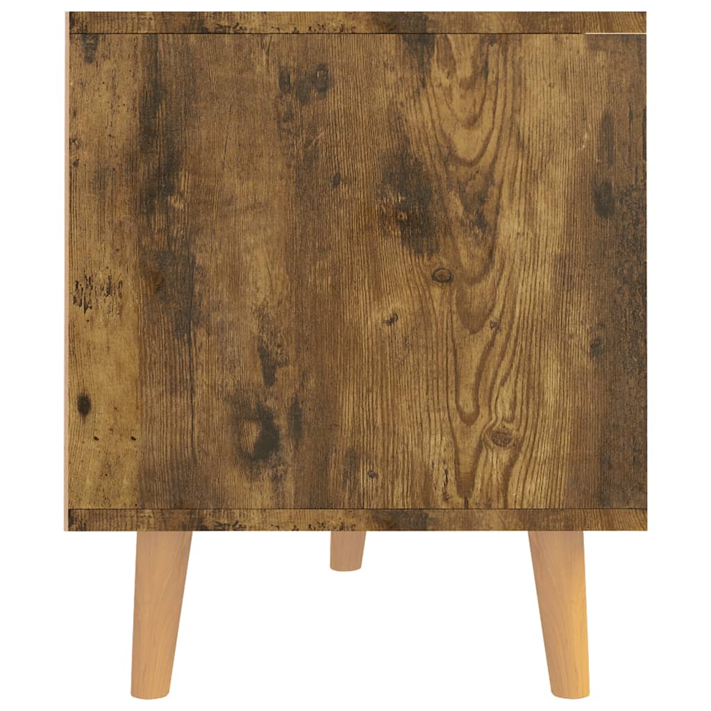 Meuble TV vidaXL chêne fumé 90x40x48,5 cm bois d'ingénierie