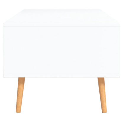 vidaXL Couchtisch Weiß und Sonoma-Eiche 100x49,5x43 cm Holzwerkstoff