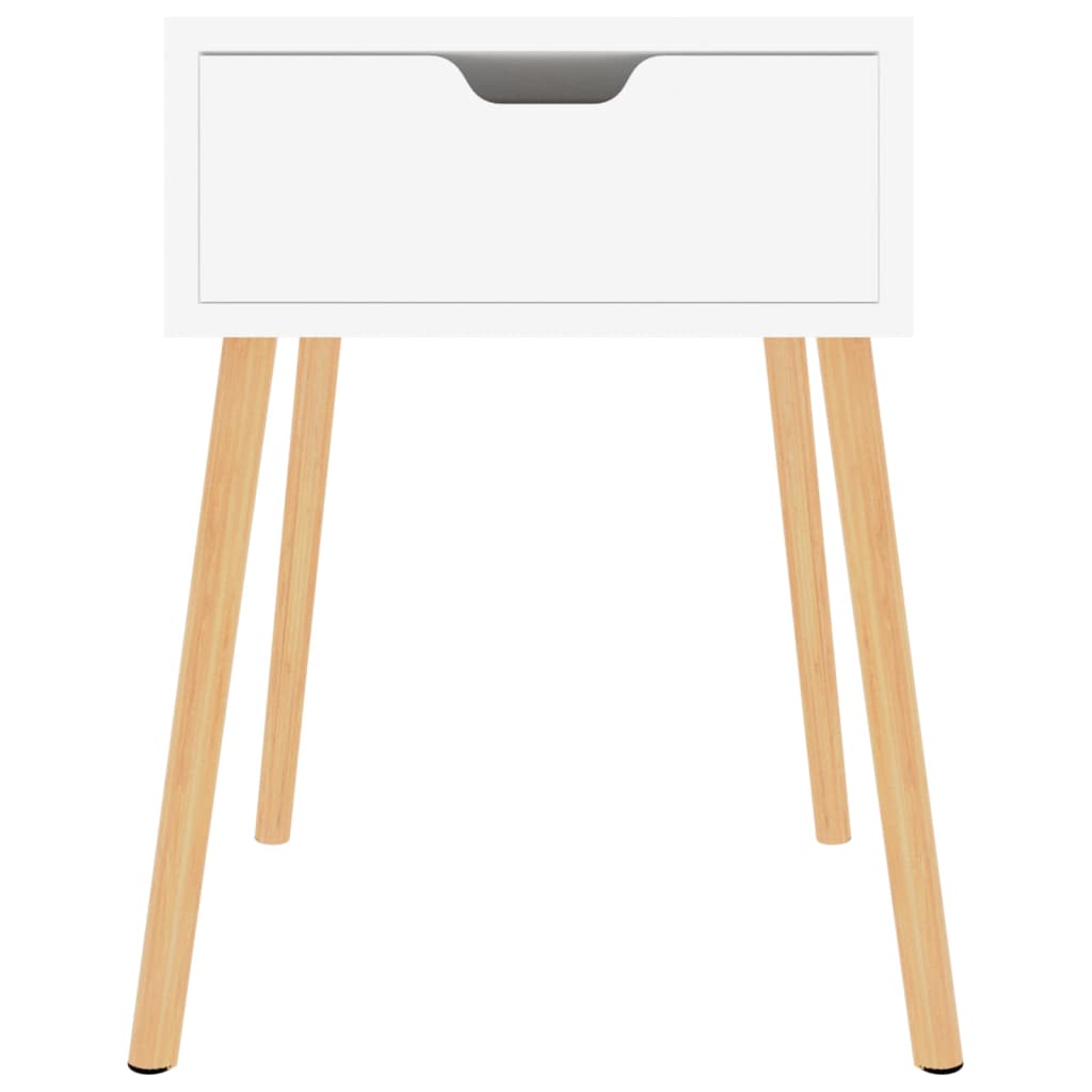 vidaXL Table de chevet blanc 40x40x56 cm en bois d'ingénierie