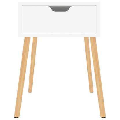 vidaXL Table de chevet blanc 40x40x56 cm en bois d'ingénierie
