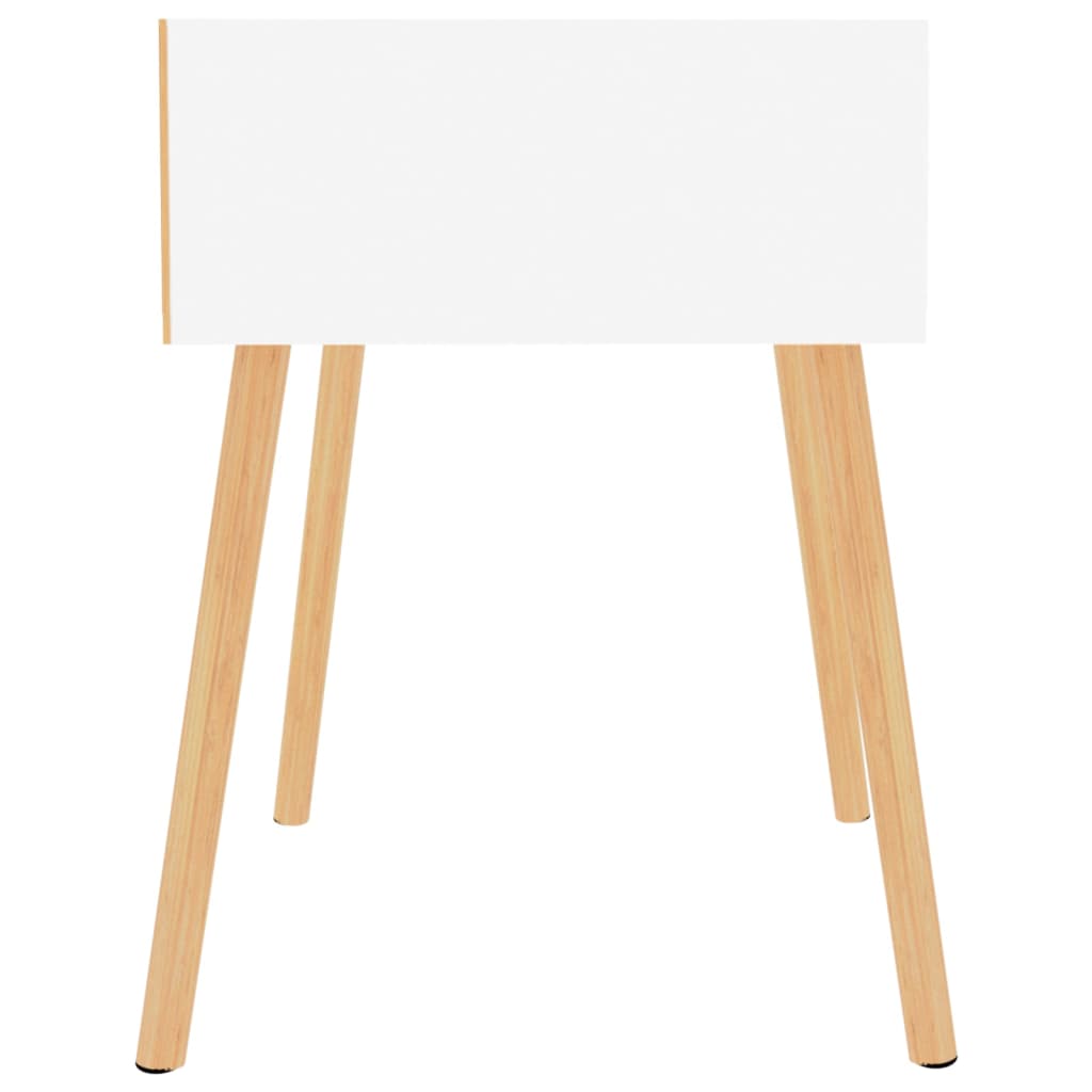 vidaXL Table de chevet blanc 40x40x56 cm en bois d'ingénierie