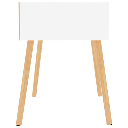 vidaXL Table de chevet blanc 40x40x56 cm en bois d'ingénierie