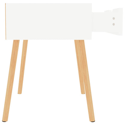 vidaXL Table de chevet blanc 40x40x56 cm en bois d'ingénierie
