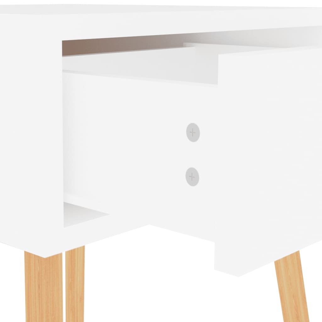 vidaXL Table de chevet blanc 40x40x56 cm en bois d'ingénierie