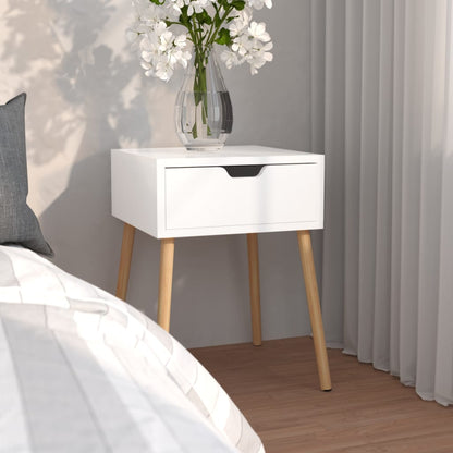 vidaXL Table de chevet blanc 40x40x56 cm en bois d'ingénierie