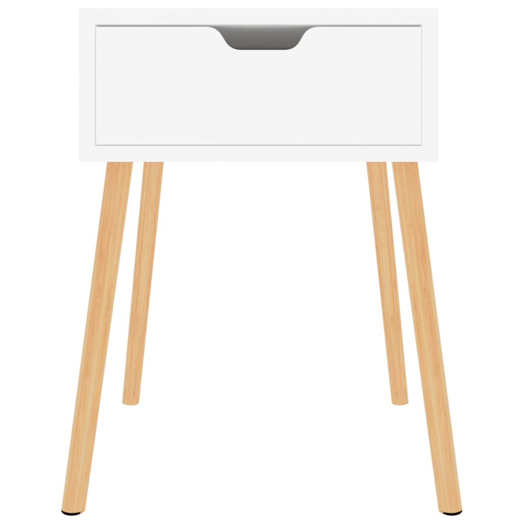 vidaXL Nachttische 2 Stk. Weiß 40x40x56 cm Holzwerkstoff