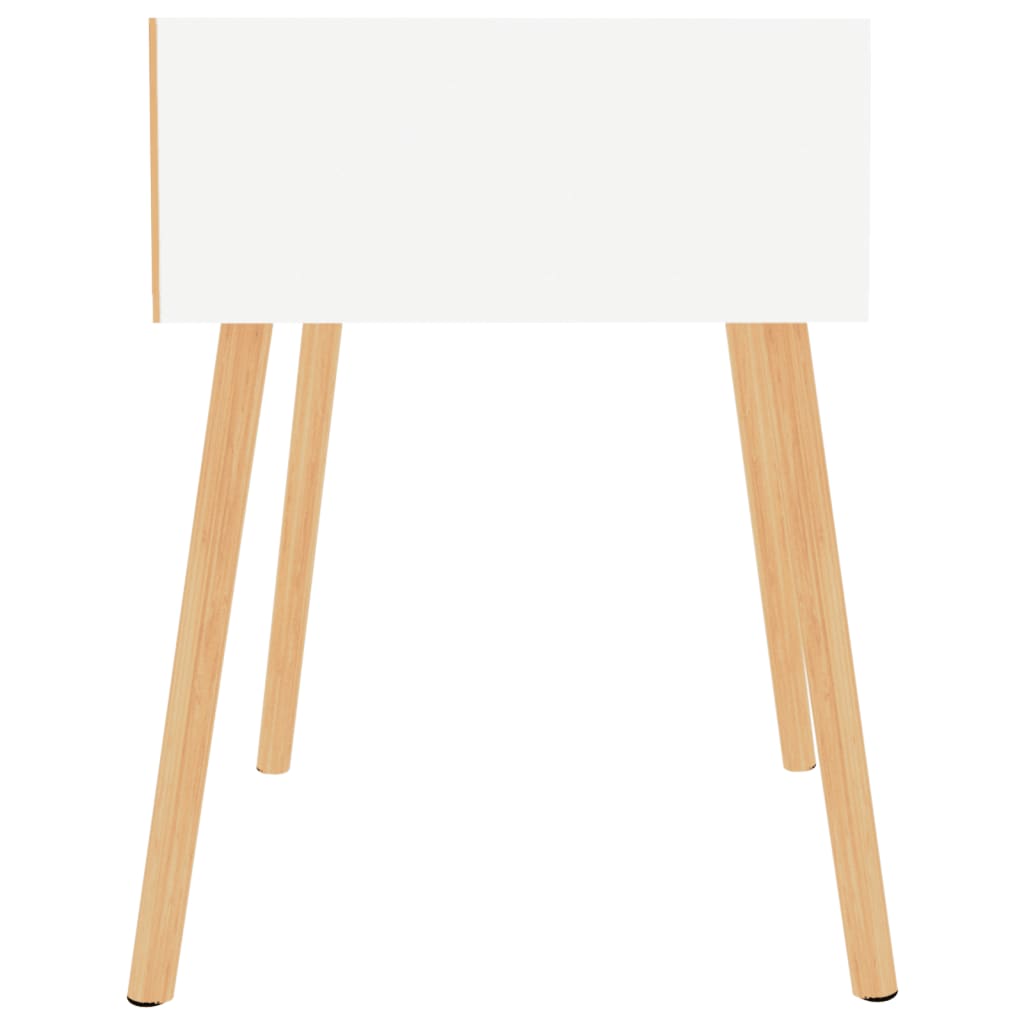 vidaXL Nachttische 2 Stk. Weiß 40x40x56 cm Holzwerkstoff