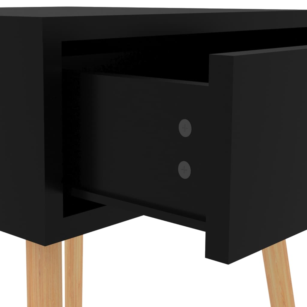 vidaXL Nachttisch Schwarz 40x40x56 cm Holzwerkstoff