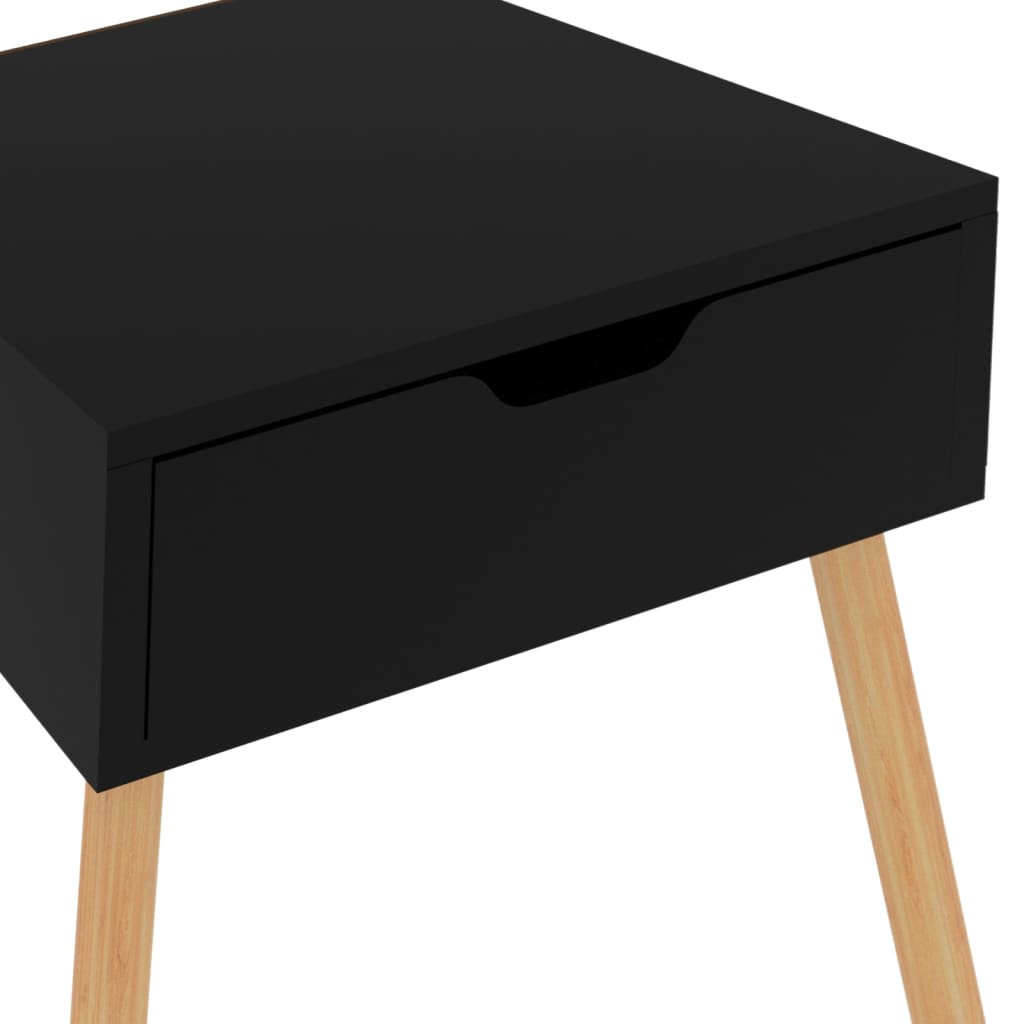 vidaXL Nachttisch Schwarz 40x40x56 cm Holzwerkstoff