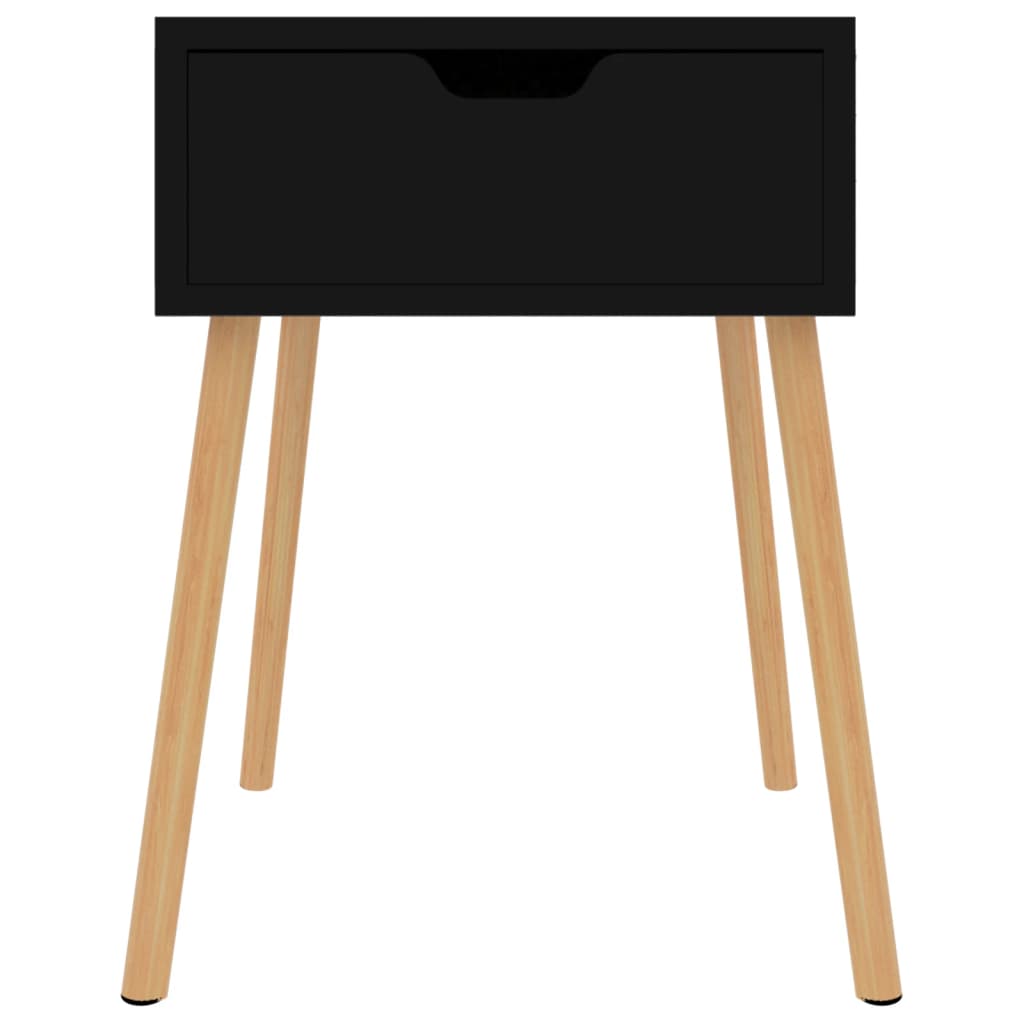 vidaXL Nachttische 2 Stk. Schwarz 40x40x56 cm Holzwerkstoff
