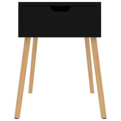 vidaXL Nachttische 2 Stk. Schwarz 40x40x56 cm Holzwerkstoff