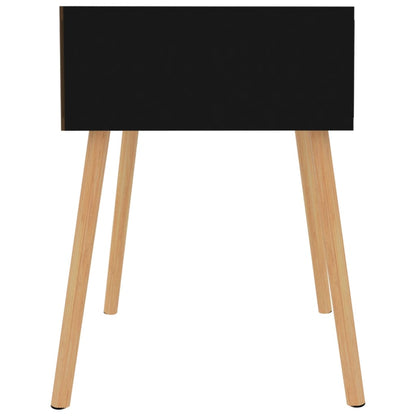 vidaXL Nachttische 2 Stk. Schwarz 40x40x56 cm Holzwerkstoff