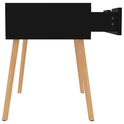vidaXL Nachttische 2 Stk. Schwarz 40x40x56 cm Holzwerkstoff