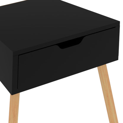 vidaXL Nachttische 2 Stk. Schwarz 40x40x56 cm Holzwerkstoff
