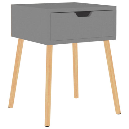 vidaXL Nachttisch Grau 40x40x56 cm Holzwerkstoff