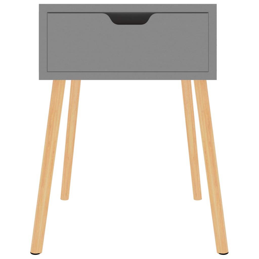 vidaXL Nachttisch Grau 40x40x56 cm Holzwerkstoff