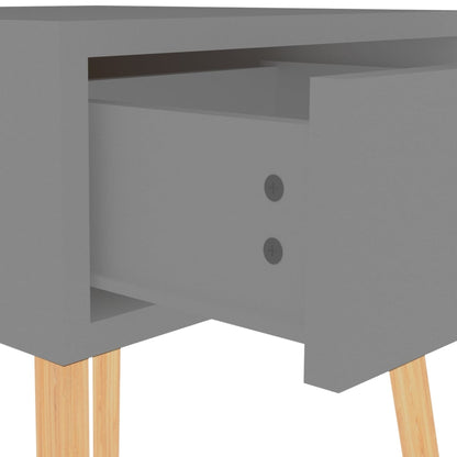 vidaXL Nachttisch Grau 40x40x56 cm Holzwerkstoff