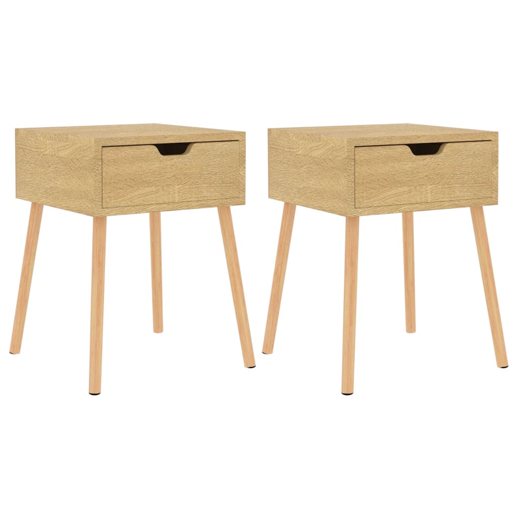 vidaXL Tables de chevet 2 pcs Chêne Sonoma 40x40x56 cm Bois d'ingénierie