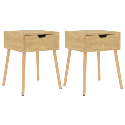 vidaXL Tables de chevet 2 pcs Chêne Sonoma 40x40x56 cm Bois d'ingénierie