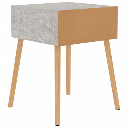 vidaXL Nachttische 2 Stk. Betongrau 40x40x56 cm Holzwerkstoff