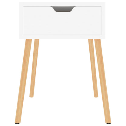 vidaXL Nachttisch Hochglanz-Weiß 40x40x56 cm Holzwerkstoff
