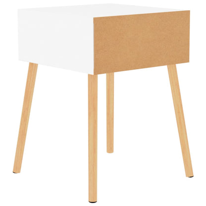 vidaXL Nachttisch Hochglanz-Weiß 40x40x56 cm Holzwerkstoff
