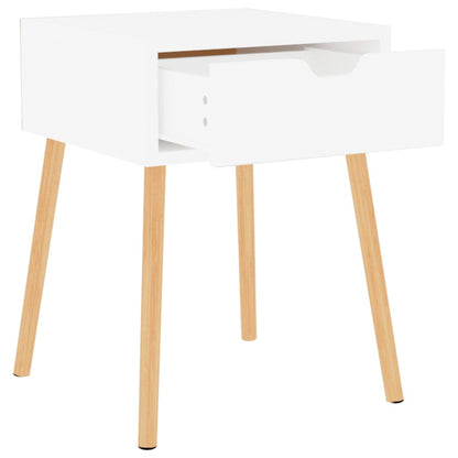 vidaXL Nachttisch Hochglanz-Weiß 40x40x56 cm Holzwerkstoff