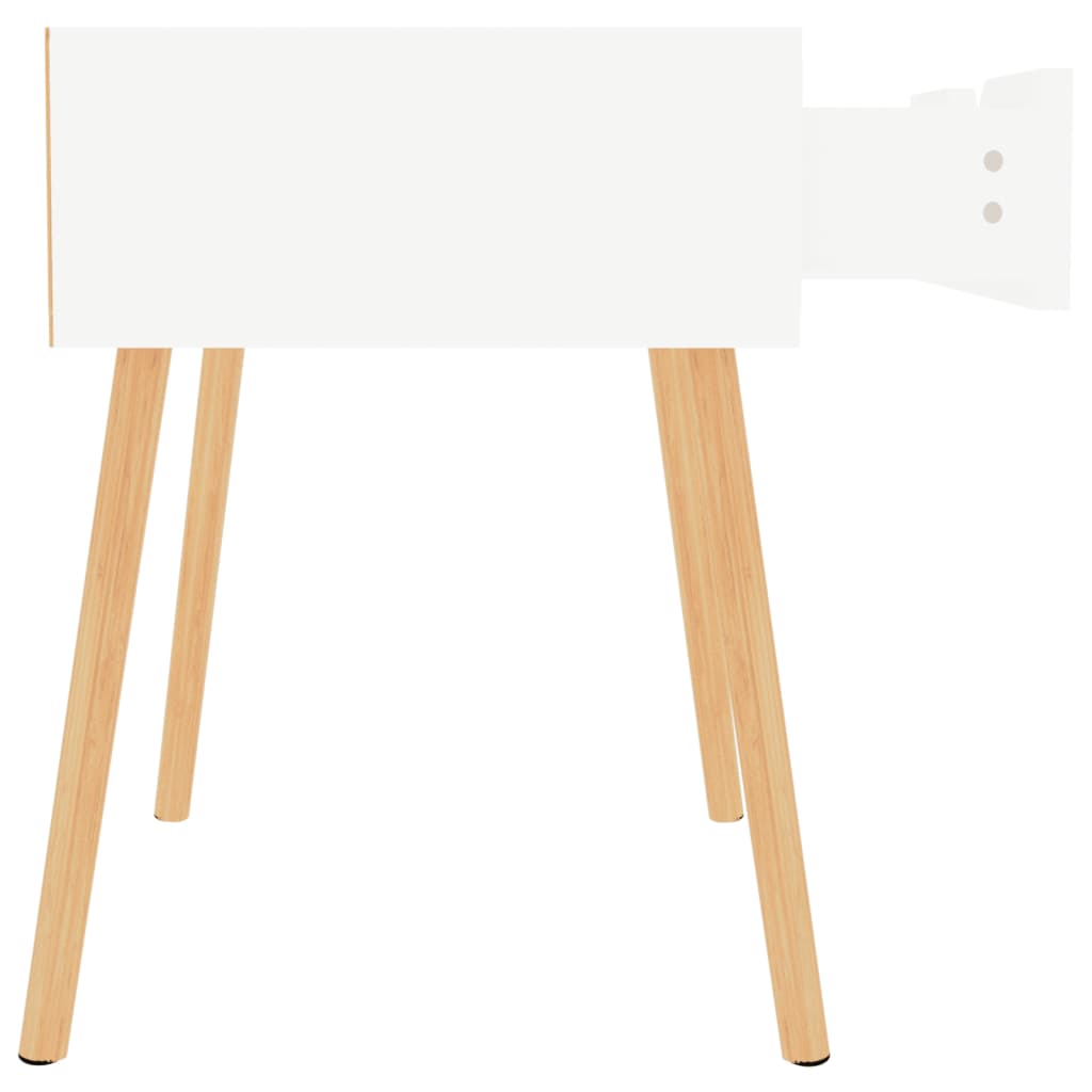 vidaXL Nachttisch Hochglanz-Weiß 40x40x56 cm Holzwerkstoff