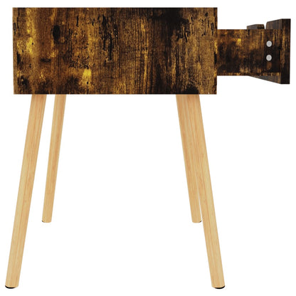 vidaXL Nachttische 2 Stk. Räuchereiche 40x40x56 cm Holzwerkstoff