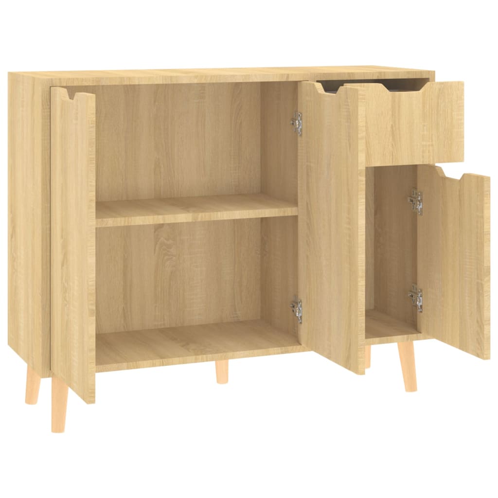 vidaXL Buffet chêne Sonoma 90x30x72 cm Bois d'ingénierie