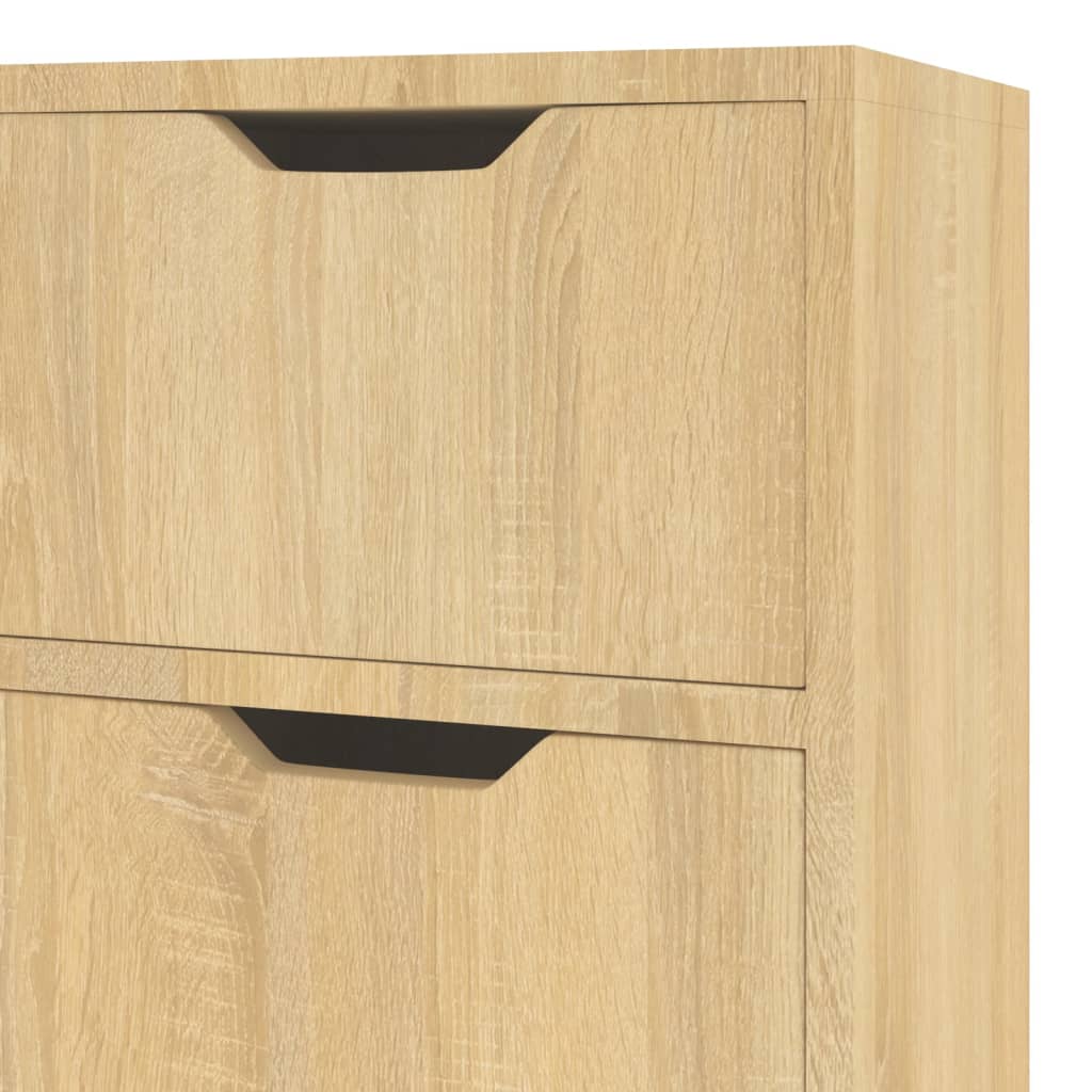 vidaXL Buffet chêne Sonoma 90x30x72 cm Bois d'ingénierie