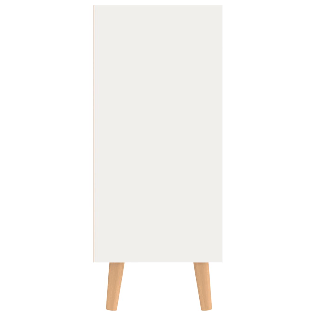 vidaXL Buffet blanc et chêne Sonoma 90x30x72 cm en bois d'ingénierie