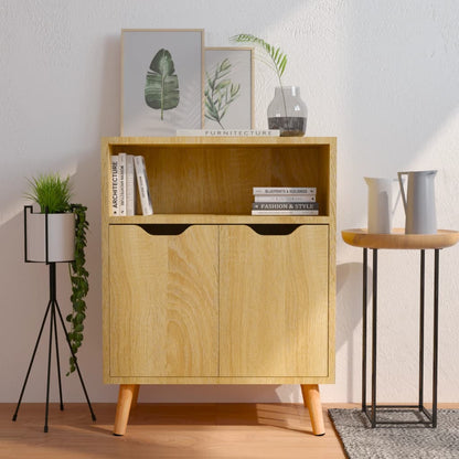 vidaXL Buffet en aggloméré coloris chêne Sonoma 60 x 30 x 72 cm
