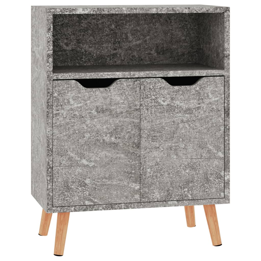 vidaXL Buffet bas gris béton 60x30x72 cm Aggloméré
