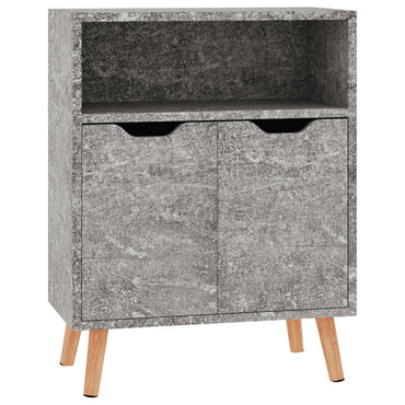 vidaXL Buffet bas gris béton 60x30x72 cm Aggloméré