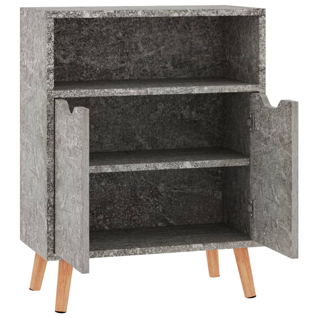 vidaXL Buffet bas gris béton 60x30x72 cm Aggloméré