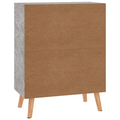 vidaXL Buffet bas gris béton 60x30x72 cm Aggloméré