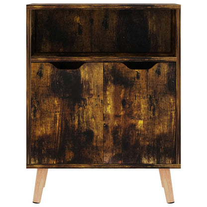 vidaXL Buffet chêne fumé 60x30x72 cm Bois d'ingénierie