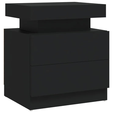 vidaXL Nachttisch Schwarz 45x35x52 cm Holzwerkstoff