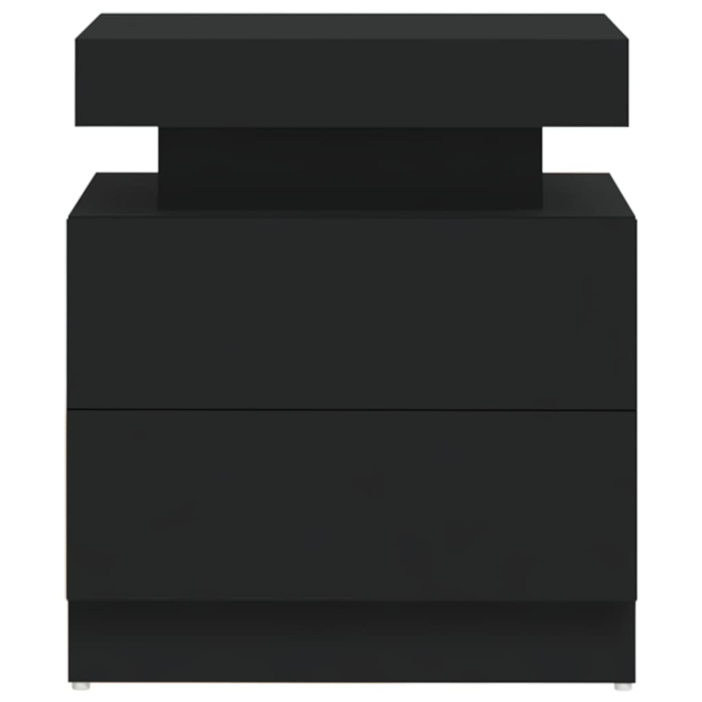 vidaXL Nachttisch Schwarz 45x35x52 cm Holzwerkstoff