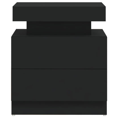 vidaXL Nachttisch Schwarz 45x35x52 cm Holzwerkstoff