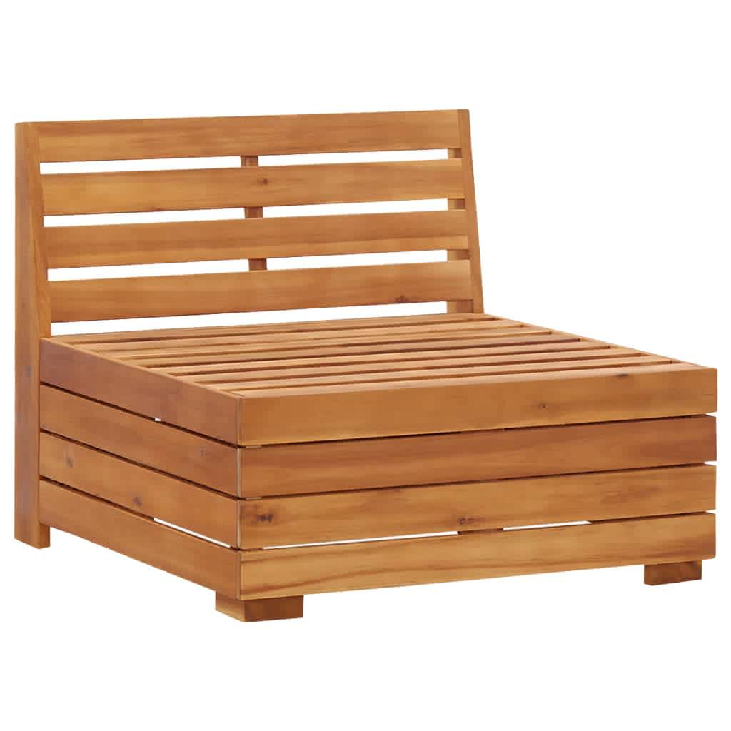 vidaXL 2-Sitzer-Gartensofa mit Kissen Massivholz Akazie