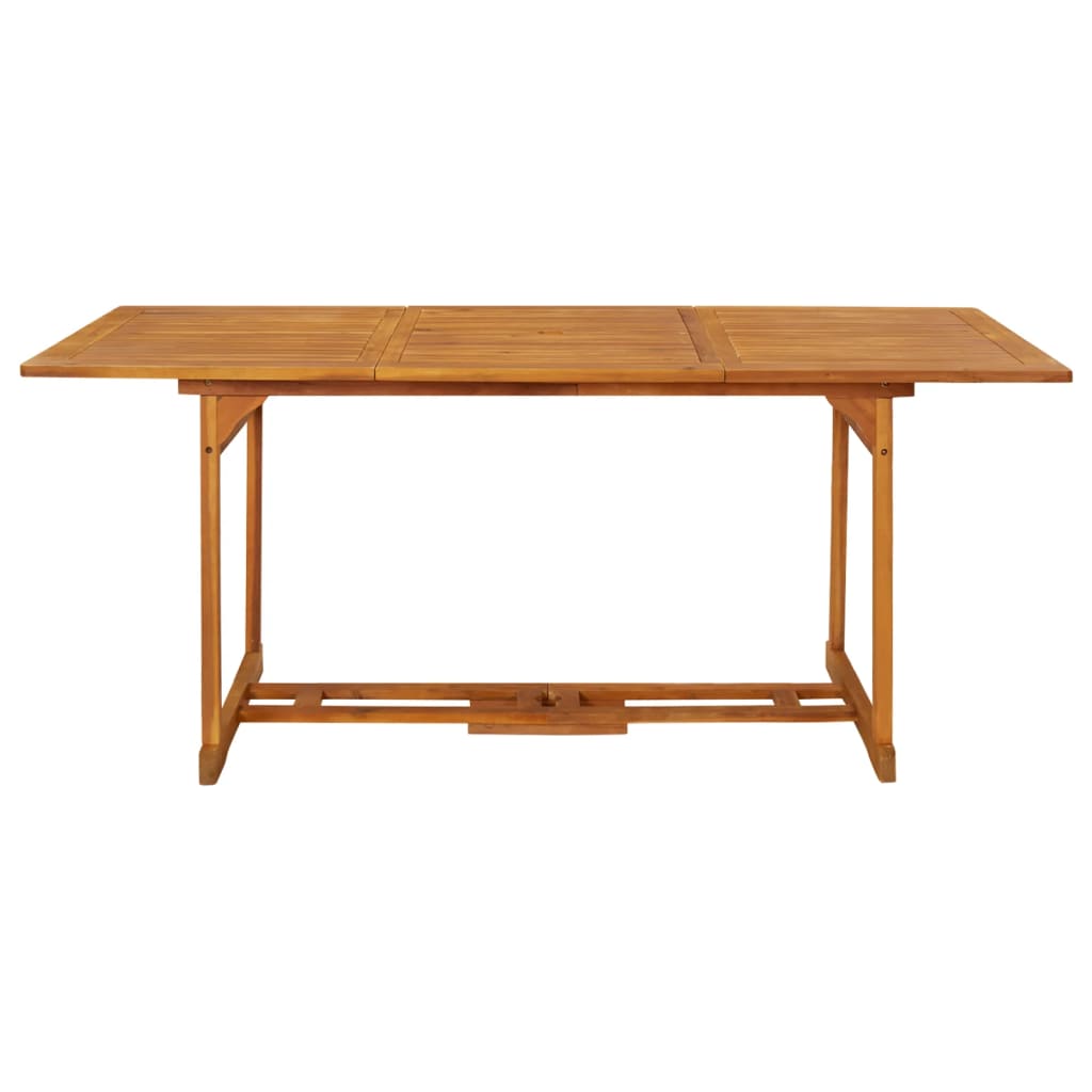vidaXL Garten-Esstisch 180x90x75 cm Massivholz Akazie