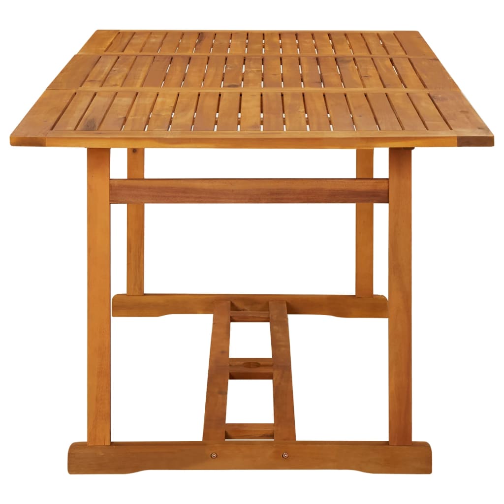 vidaXL Garten-Esstisch 180x90x75 cm Massivholz Akazie
