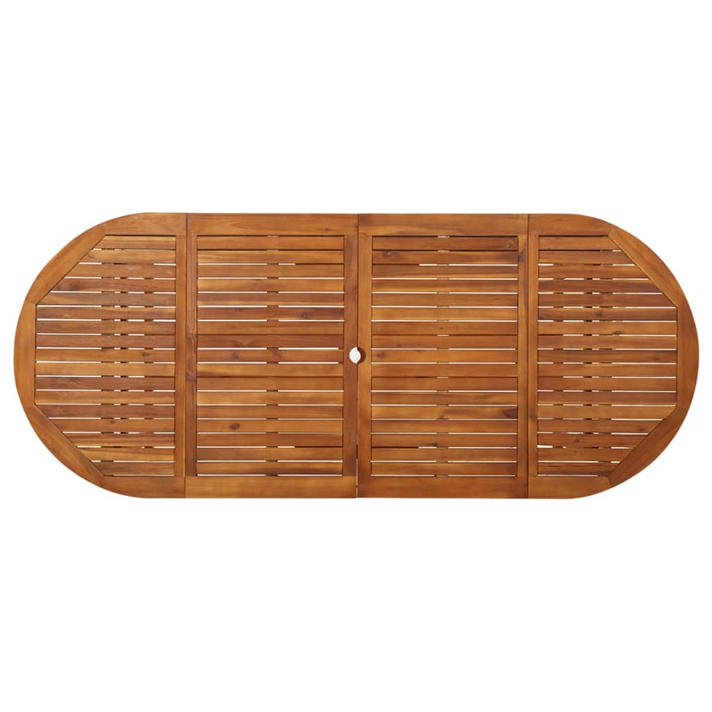 vidaXL Garten-Esstisch 220x90x75 cm Massivholz Akazie