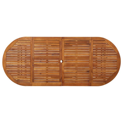 vidaXL Garten-Esstisch 220x90x75 cm Massivholz Akazie