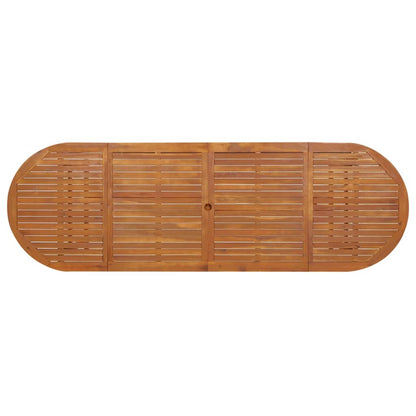 vidaXL Garten-Esstisch 280x90x75 cm Massivholz Akazie